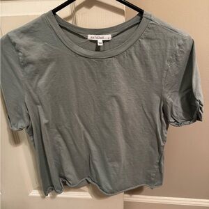 Women's Green Crop Top